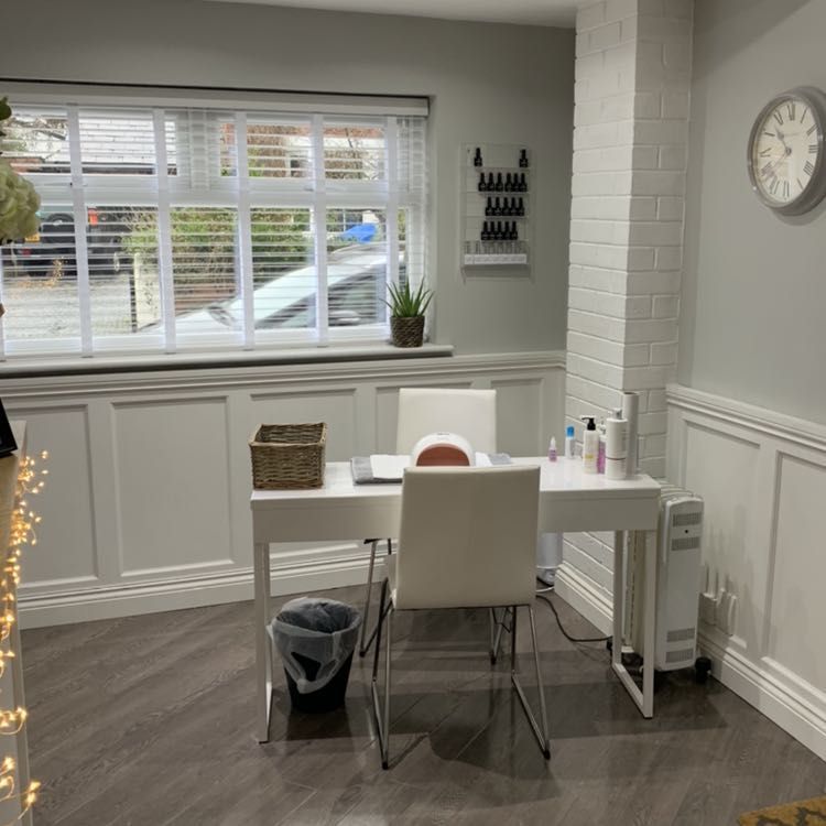 Nail station by the window